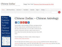 Tablet Screenshot of chinesezodiac.com
